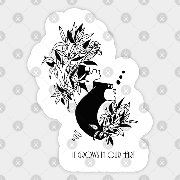 It Grows In Our Hart Sticker by Vallaratis